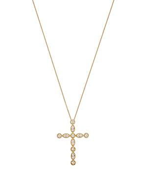 Bloomingdale's Diamond Cross Pendant Necklace In 14k Yellow Gold, 0.75 Ct. T.w, 18 - 100% Exclusive