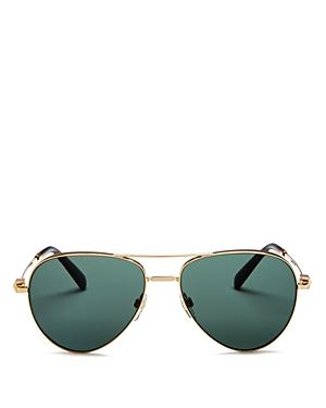 Valentino Women's Brow Bar Aviator Sunglasses, 57mm