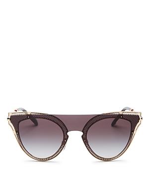 Valentino Cat Eye Shield Sunglasses, 135mm