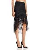 Alice + Olivia Triss High/low Lace Skirt