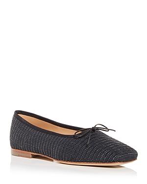 Mansur Gavriel Women's Woven Square Toe Ballet Flats