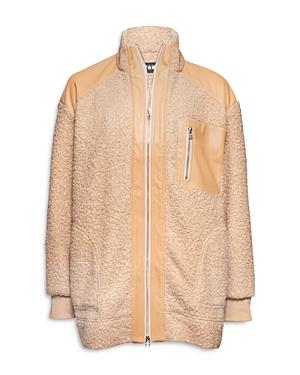 Staud Scrabble Mixed Media Coat