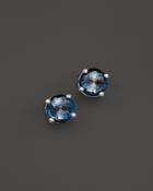 Ippolita Rock Candy Sterling Silver Mini Stud Earrings With Blue Topaz