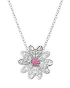 Swarovski Eternal Flower Crystal Flower Pendant Necklace In Silver Tone, 14.87