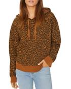 Sanctuary Venice Leopard Print Hooded Sweatshirt