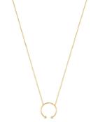 Zoe Chicco 14k Yellow Gold Diamond Open Circle Necklace, 18