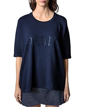 Zadig & Voltaire Amour Short Sleeve Sweatshirt