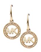 Michael Kors Pave Logo Earrings