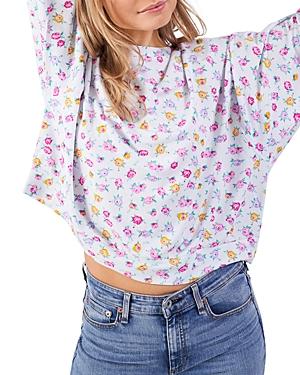 Stripe And Stare Rose Garden Boxy Sweatshirt