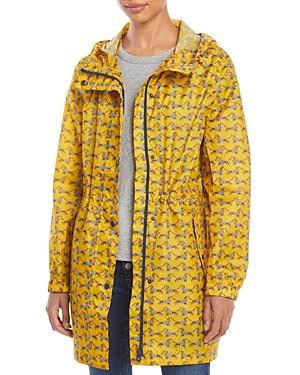 Joules Golightly Dog Print Packable Raincoat
