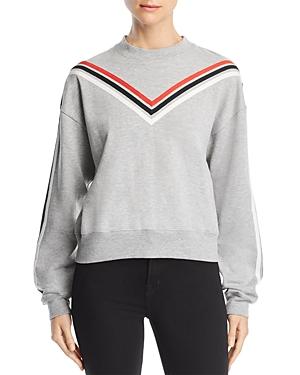 Rebecca Minkoff Riley Chevron-stripe Sweatshirt