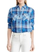 Lauren Ralph Lauren Plaid Linen Shirt