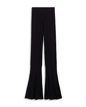Sandro Noe Ribbed Flared Pants