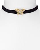 Kenneth Jay Lane Butterfly Choker Necklace, 12