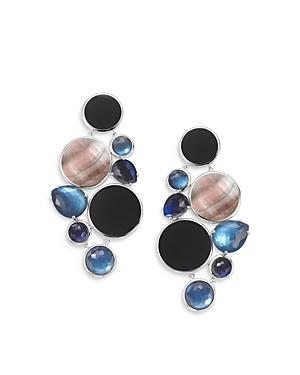 Ippolita Sterling Silver Wonderland Multi Stone Doublet Chandelier Earrings In Astro