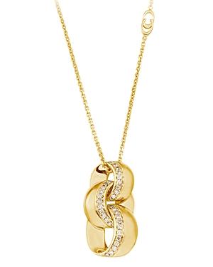 Chimento 18k Yellow Gold Infinity Pendant Necklace With Diamonds, 17
