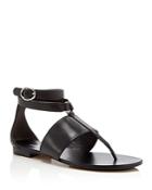 Michael Kors Collection Candice T-strap Flat Sandals