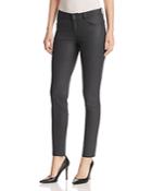 Lafayette 148 New York Mercer Coated Skinny Jeans In Eclipse