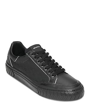 Karl Lagerfeld Paris Men's Logo Print Low Top Sneakers