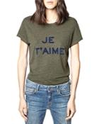 Zadig & Voltaire Je T'aime Graphic Tee