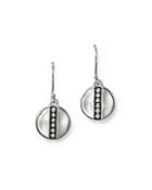 Ippolita Sterling Silver Glamazon Stardust Disc Drop Earrings With Diamonds