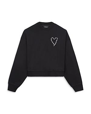 The Kooples Embroidered Heart Sweatshirt