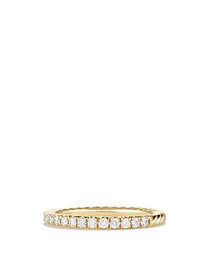 David Yurman Cable Collectibles Ring With Diamonds In 18k Gold