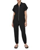 Whistles Ruby Zip Front Jersey Jumpsuit