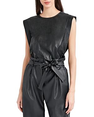Bcbgmaxazria Faux Leather Tank Top