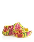 Balenciaga X Crocs Women's Tulip Print Pool Slide Sandals