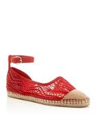 Cole Haan Noomi Lace Ankle Buckle Espadrille Flats