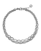 John Hardy Sterling Silver Classic Chain Collar Necklace With Pave Diamonds, .93 Ct. T.w.