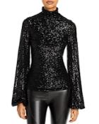 Redemption High Neck Sequinned Top