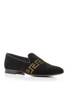 Versace Men's Greca Embroidered Loafers