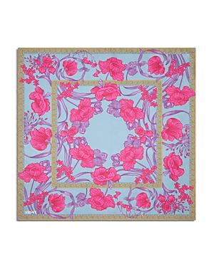 Versace Foulard Acid Bouquet Silk Scarf
