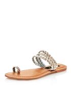 Aqua Women's Slay Braided Strappy Sandals - 100% Exclusive