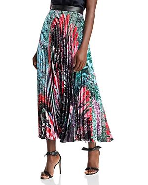 Christopher Kane Mindscape Pleated Maxi Skirt