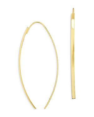 Milanesi And Co 14k Yellow Gold Crescent Threader Earrings