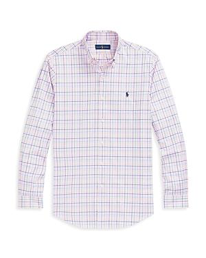 Polo Ralph Lauren Cotton Stretch Poplin Check Slim Fit Button Down Shirt