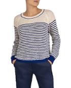 Gerard Darel Elvezia Sailor-style Striped Cotton Sweater