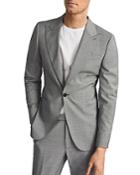 Reiss Wave Micro Houndstooth Suit Jacket