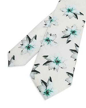 Ted Baker Floral Print Silk Skinny Tie
