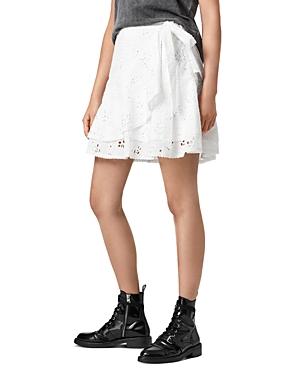 Allsaints Kasa Eyelet Embroidered Skirt