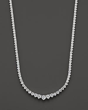 Diamond Tennis Necklace In 14k White Gold, 10.0 Ct. - 100% Exclusive