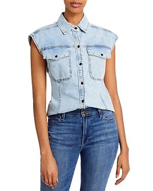 Frame Cotton Cutaway Arie Top