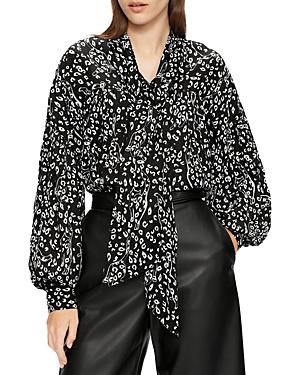 Ted Baker Gaelle Printed Bow Blouse