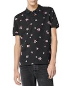 The Kooples Cotton Floral Print Polo
