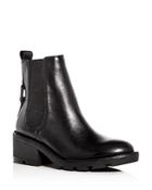 Kendall And Kylie Women's Porter Leather Mid Heel Chelsea Booties