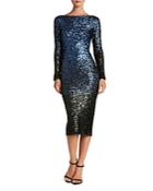 Dress The Population Emery Ombre Sequin Dress