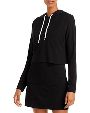Monrow Double Layer Hoodie Dress